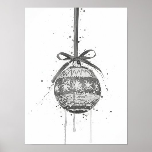 Poster Christmas Gift Christmas Bauble (Devant)