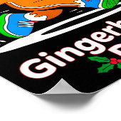 Poster Christmas Gingerbread Dash Running Runner Xmas Mar (Coin)