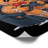 Poster Christmas Gingerbread Gamer Chair Holiday Gaming B (Coin)