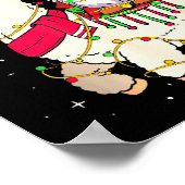 Poster Christmas Gnome On Llama, Cute Alpaca Chanukah Chr (Coin)