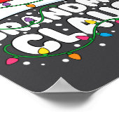 Poster Christmas Grandma Claus Santa Hat Christmas Lights (Coin)