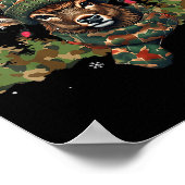 Poster Christmas Holiday Camo Hunting Reindeer Deer Xmas  (Coin)