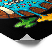 Poster Christmas Ice Cream Drip Boys Football Player Amer (Coin)