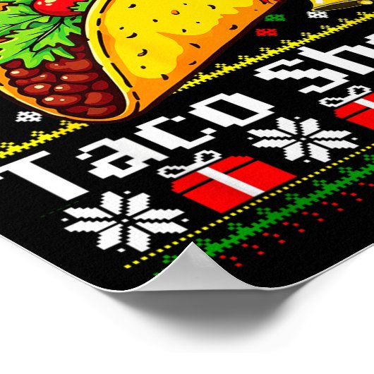 Poster Christmas Jingle Bells Taco Shells Funny Family Ug (Coin)