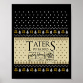 Poster Christmas L O T R Taters Tatoes Boilem Mashem Ug  (Devant)