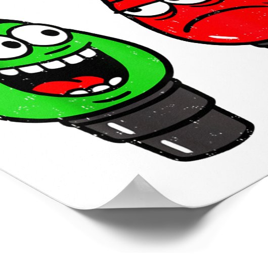 Poster Christmas Lights Joke Light Bulb Working Off On Pu (Coin)