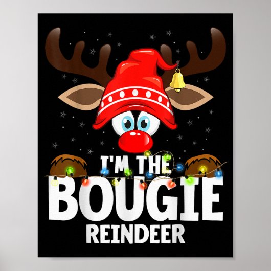 Poster Christmas Matching I'm The Bougie Reindeer (Devant)