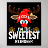 Poster Christmas Matching I'm The Sweetest Reindeer  (Devant)
