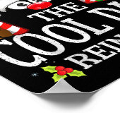 Poster Christmas Matching The Cool Dad Reindeer Family (Coin)