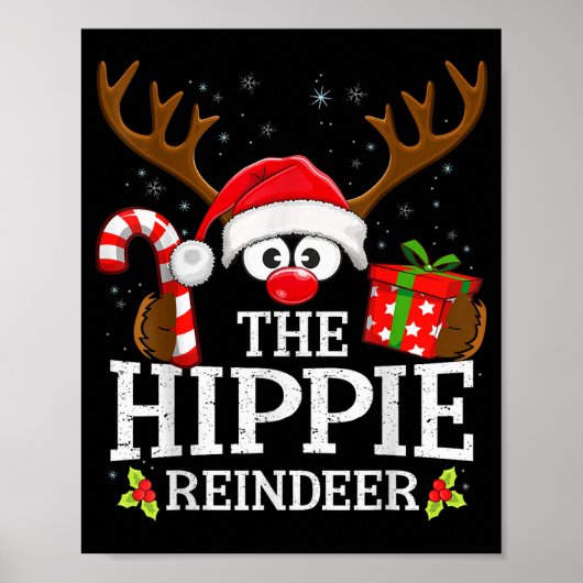 Poster Christmas Matching The Hipe Reindeer Family  (Devant)