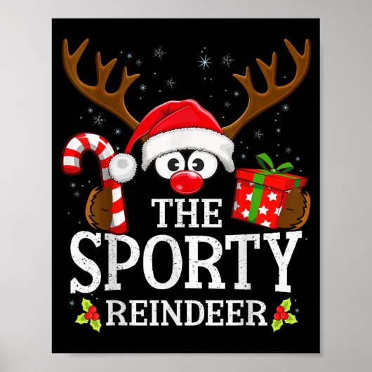 Poster Christmas Matching The Srty Reindeer Family (Devant)