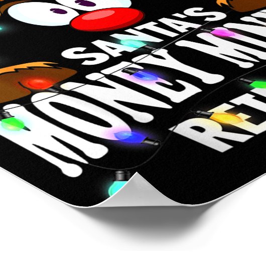 Poster Christmas Men Women Santa's Money Minded Reindeer (Coin)