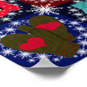 Poster Christmas Mittens collection Whimsical (Coin)
