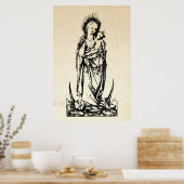 Poster Christmas Nativity Madonna and Child Virgin Mary   (Cuisine)