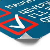 Poster Christmas Naughty Or Nice Checklist - Nevermind I' (Coin)