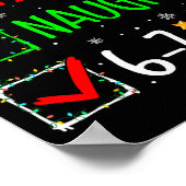 Poster Christmas Nice Naughty 67 Brainrot Funny 6-7 Meme  (Coin)