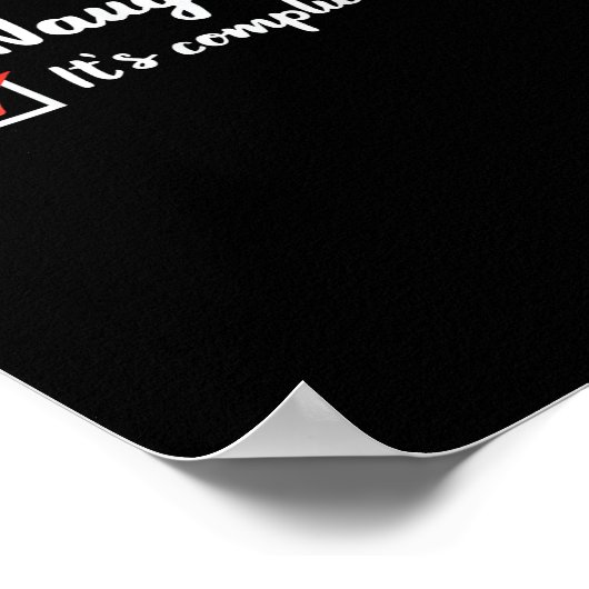 Poster Christmas Nice Naughty Its Complicated (Coin)