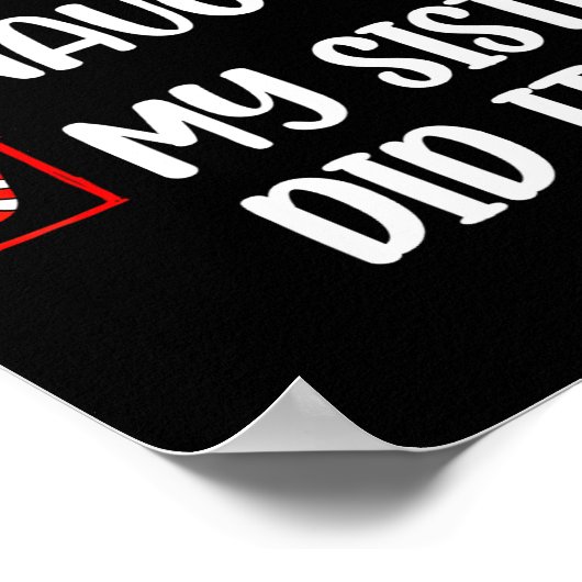 Poster Christmas Nice Naughty Sister Did It Xmas Family B (Coin)