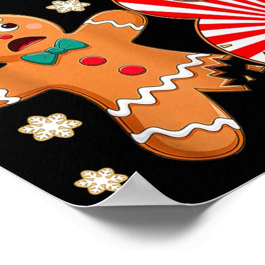 Poster Christmas Oh Snap 8 Year Old Gingerbread Man 8th B (Coin)