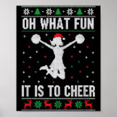 Poster Christmas Oh What Fun It Is To Cheer - Cheerleadin (Devant)