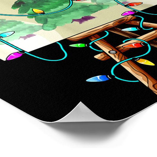 Poster Christmas Painter Design _ Santa Xmas Paint Artist (Coin)