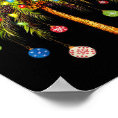 Poster Christmas Palm Tree Light Hawaiian Tropical Xmas 1 (Coin)