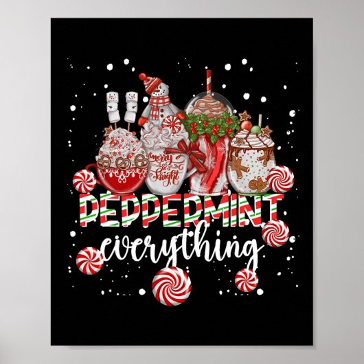 Poster Christmas Peppermint Everything Coffee Chocolate M (Devant)