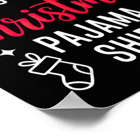 Poster Christmas Pj Pajama Pjs  (Coin)