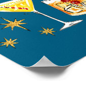 Poster Christmas Please Retro Festive Tail Xmas Holiday D (Coin)