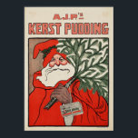 Poster Christmas Pudding Publicité hollandaise<br><div class="desc">Affiche publicitaire de Christmas Pudding vers 1920 du Pays-Bas.</div>