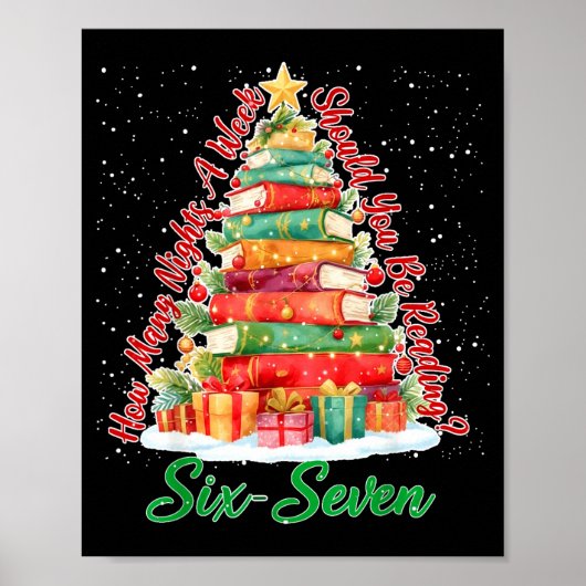 Poster Christmas Reading 67 Six Seven Meme Teacher Book L (Devant)
