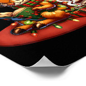 Poster Christmas Reading Book Lovers Bookworm Coffee Rein (Coin)