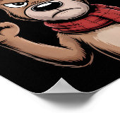 Poster Christmas Reindeer Middle Finger Sarcastic Xmas Fu (Coin)