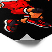 Poster Christmas Santa Basketball Player Dunking Basketba (Coin)