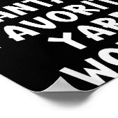 Poster Christmas Santa's Favorite Yard Worker Funny Pajam (Coin)