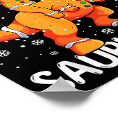 Poster Christmas Saurus Rex Gingerbread Man Cookie Trex B (Coin)