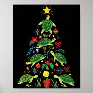 Poster Christmas Sea Turtle Gift Co