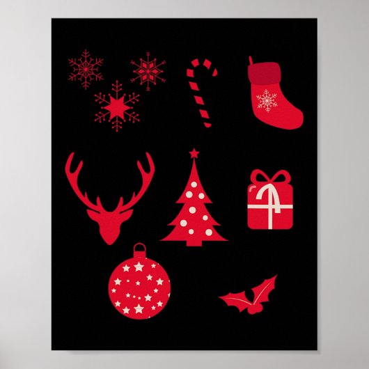Poster Christmas Shapes  (Devant)