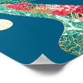 Poster Christmas Snake Santa Hat Holiday Fun Premium Tri- (Coin)