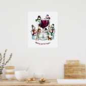 Poster Christmas snowbar salon à boire (Cuisine)