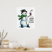 Poster Christmas snowbar salon à boire (Cuisine)