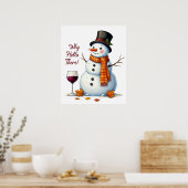 Poster Christmas snowbar salon à boire (Cuisine)