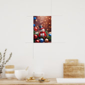 Poster Christmas Snowman (Cuisine)