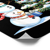 Poster Christmas Snowman Christmas Tree Funny Snowman Lov (Coin)