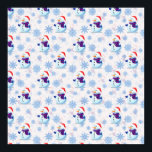 Poster Christmas Snowman Surface Motif Télécharger<br><div class="desc">White Christmas Snowman With snowflake Christmas thème surface design motif télécharger et imprimer Poster</div>