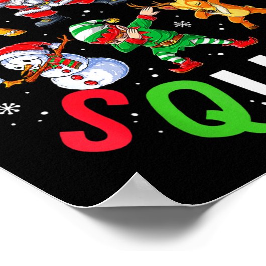 Poster Christmas Squad Santa Dabbing Elf Family Matching (Coin)