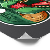 Poster Christmas T-rex  (Coin)