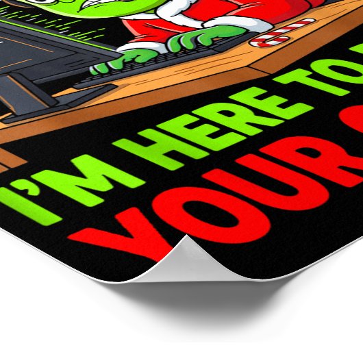 Poster Christmas Tech Suprt Here To Delete Cookies Holida (Coin)