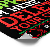 Poster Christmas Tech Suprt Here To Delete Cookies Ugly S (Coin)