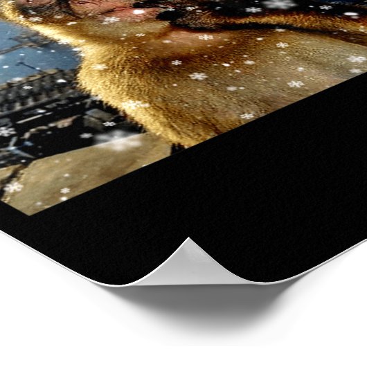 Poster Christmas Thinking Monkey Meme Brainrot Xmas Gift (Coin)